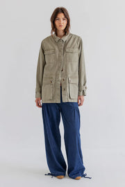 Project AJ117 Barker utility jacket - moss