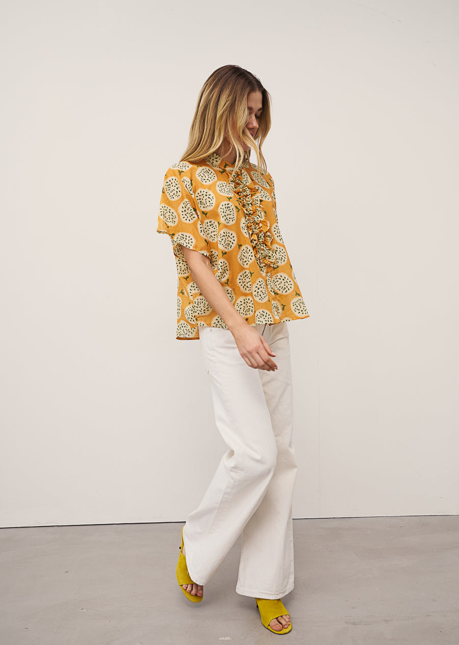 0039 Italy Daisy poplin blouse