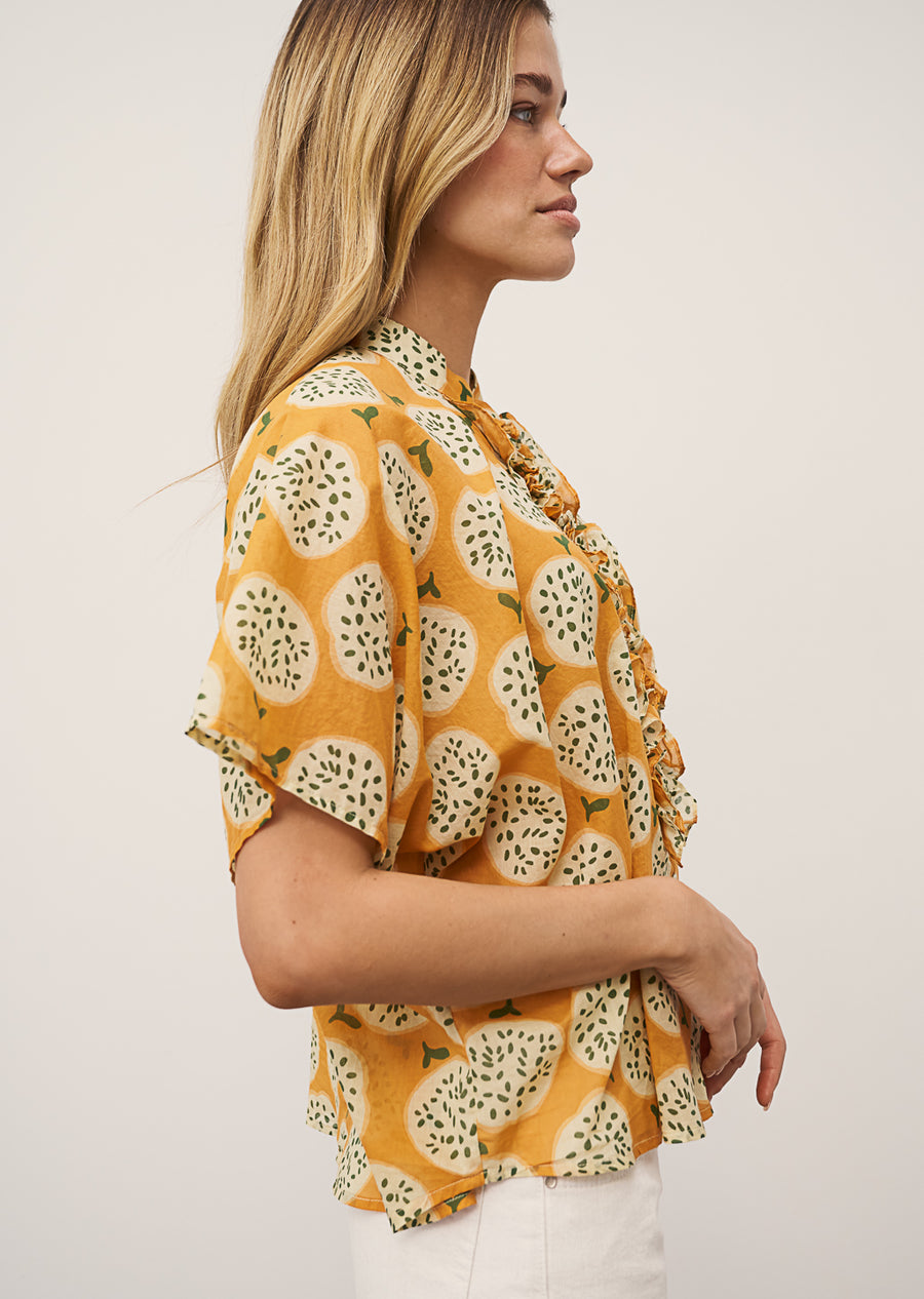 0039 Italy Daisy poplin blouse
