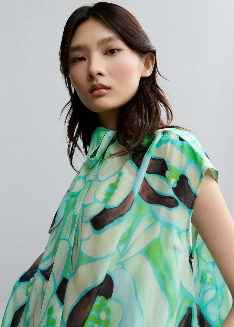 Psophia botanic soft print top