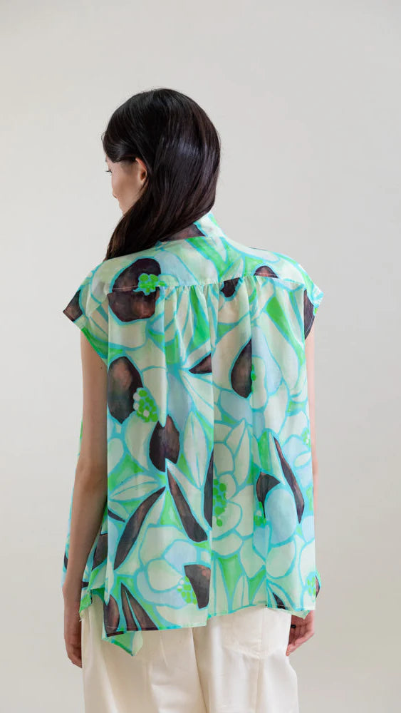 Psophia botanic soft print top