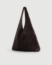 Hartford Amalya weave bag - chocolate