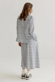 Project AJ117 Maggie striped skirt - indigo stripe
