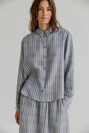 Project AJ117 Maggie striped skirt - indigo stripe