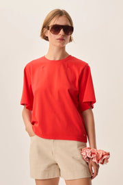 Des Petits Hauts Jerry Homard t shirt - lobster red