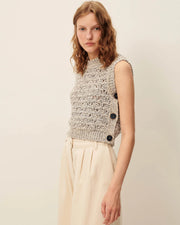 Sessun Maranhao sleeveless jumper - blue