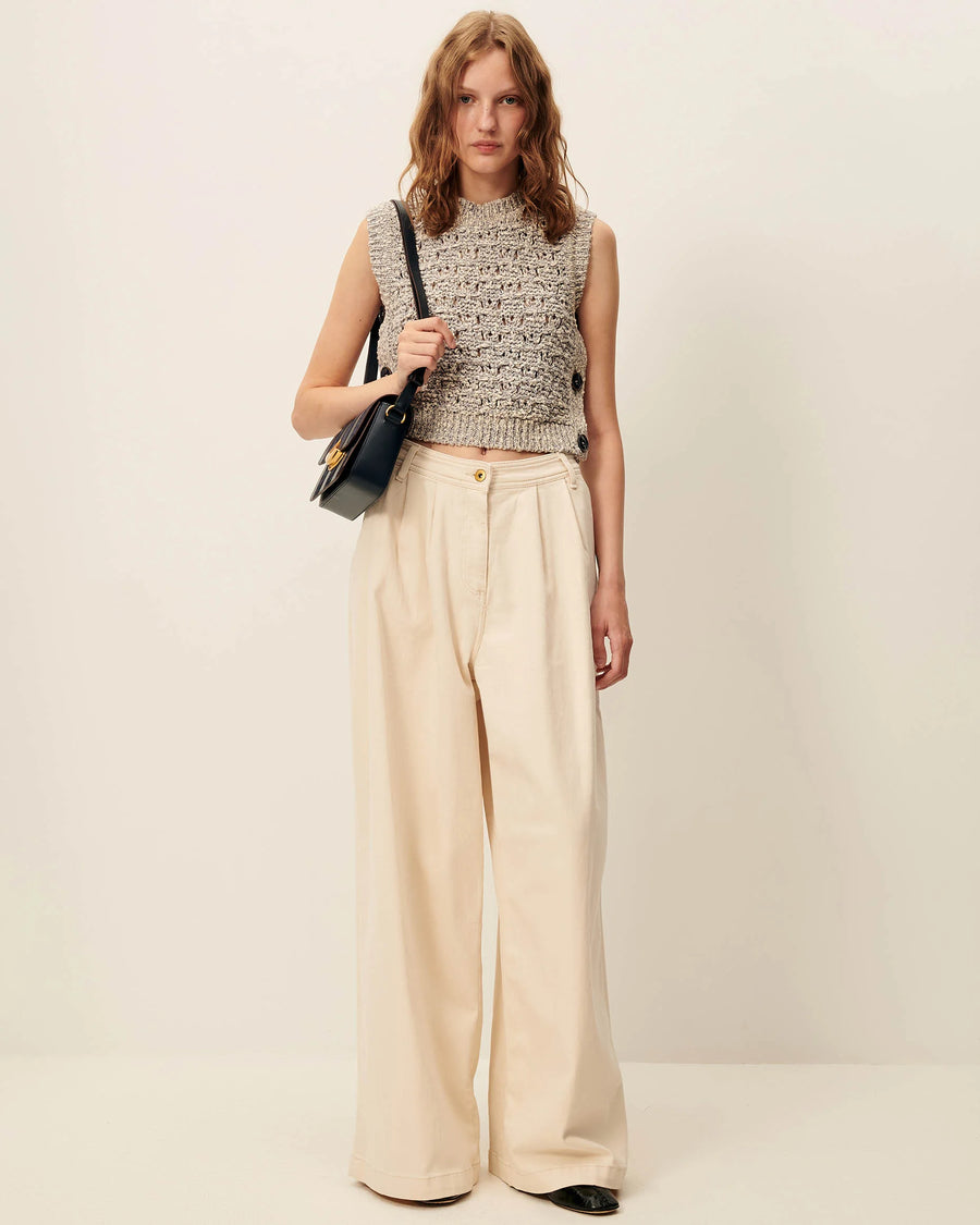 Sessun Maranhao sleeveless jumper - blue