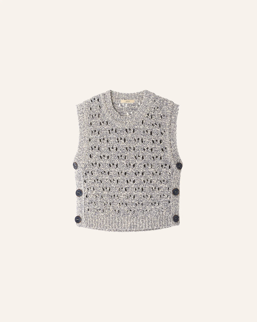 Sessun Maranhao sleeveless jumper - blue