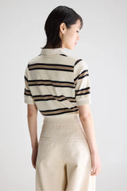 Bellerose Crixus towelling striped polo