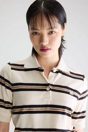 Bellerose Crixus towelling striped polo
