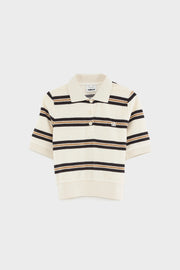 Bellerose Crixus towelling striped polo