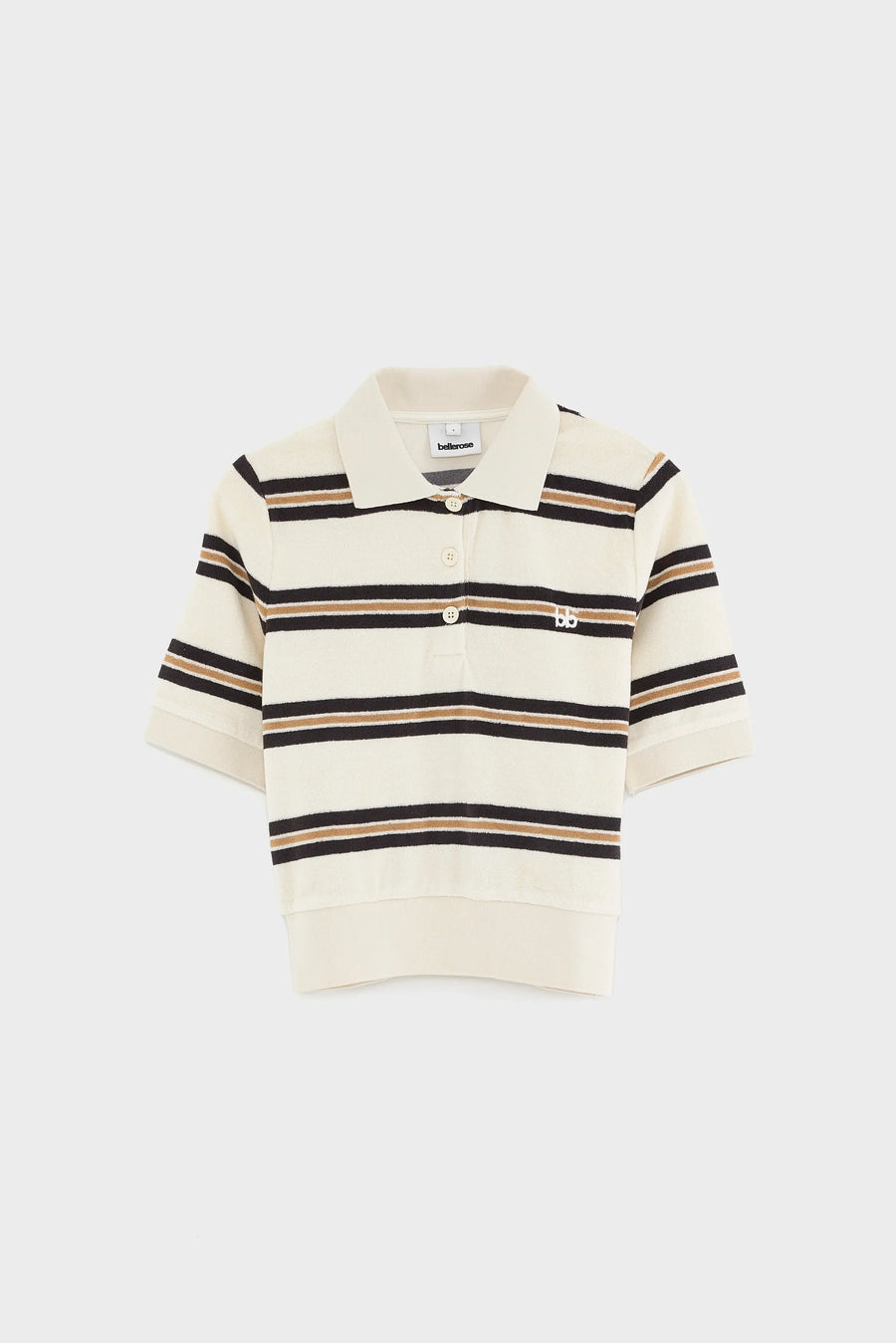Bellerose Crixus towelling striped polo
