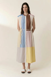 Leon + Harper Ritchie Patch short sleeved dress