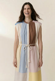 Leon + Harper Ritchie Patch short sleeved dress