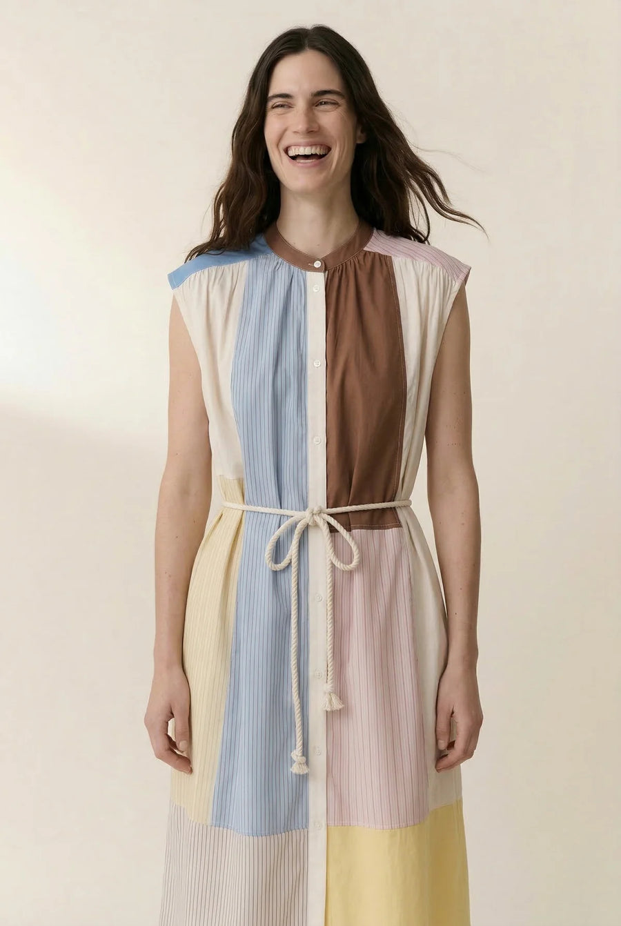 Leon + Harper Ritchie Patch short sleeved dress
