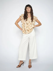 Mos Mosh Bantry Stalom cropped trouser - ecru