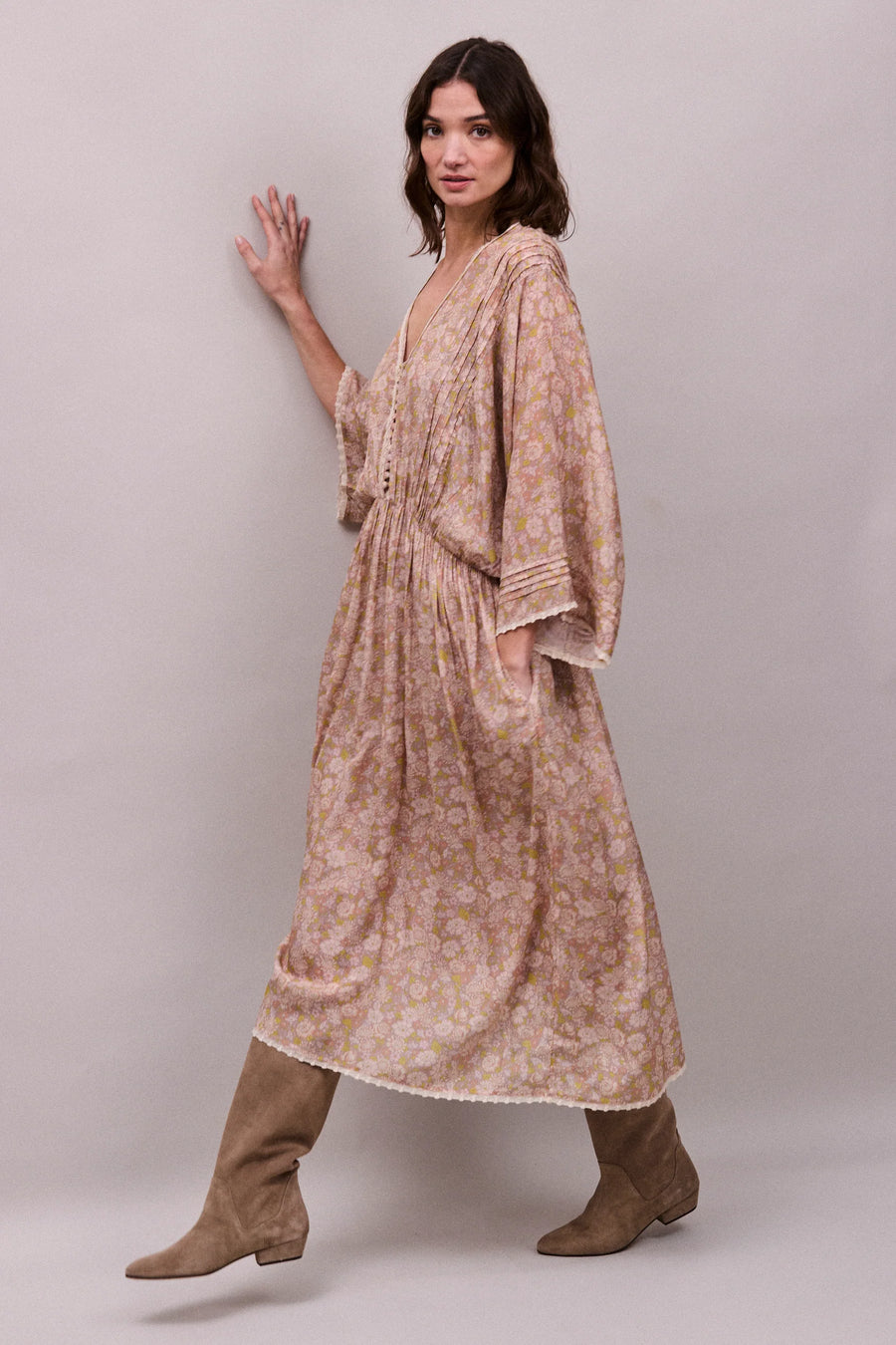 Faune Paloma Vintage daisy print dress
