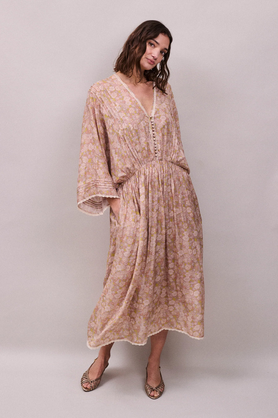 Faune Paloma Vintage daisy print dress