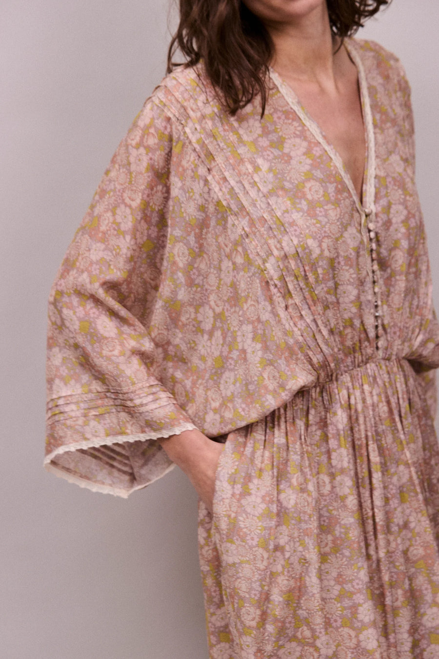 Faune Paloma Vintage daisy print dress