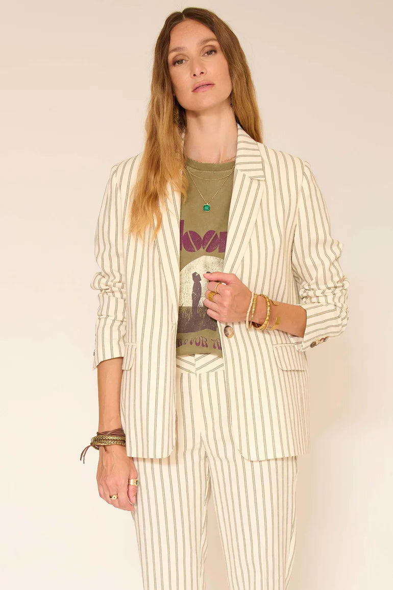 MKT Studio Viron striped blazer - natural