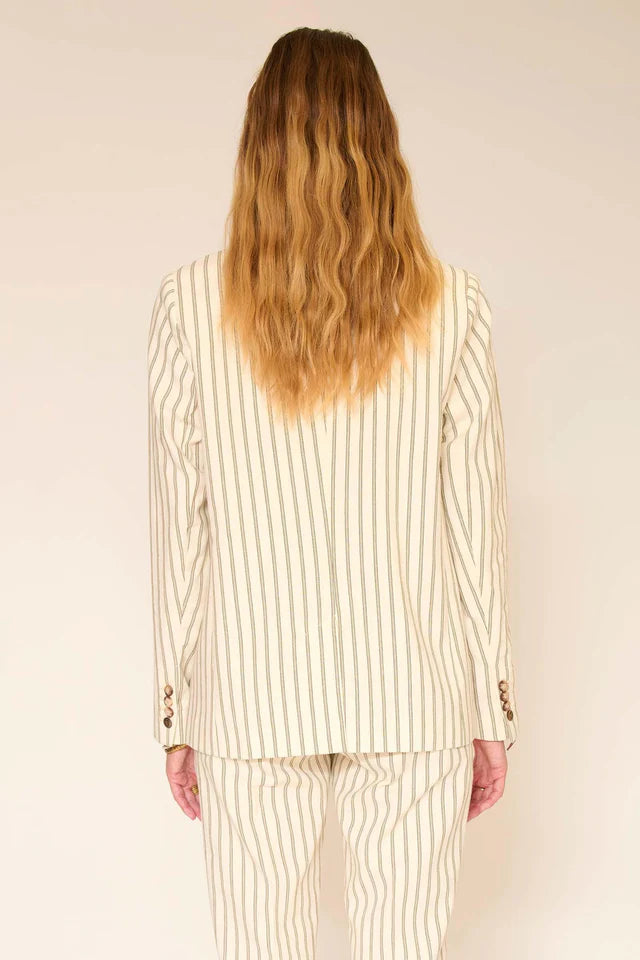 MKT Studio Viron striped blazer - natural