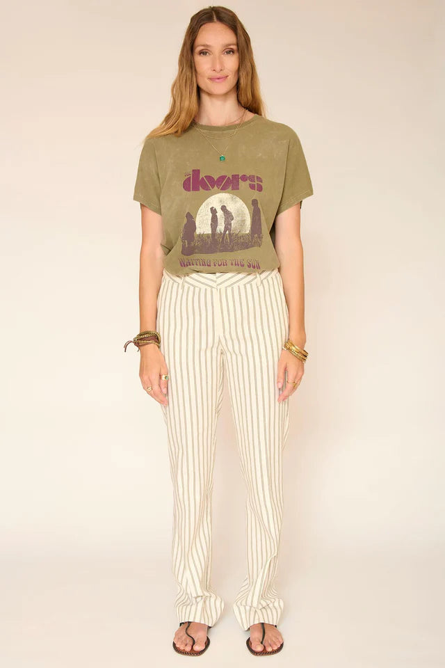 MKT Studio Piron striped trouser - natural