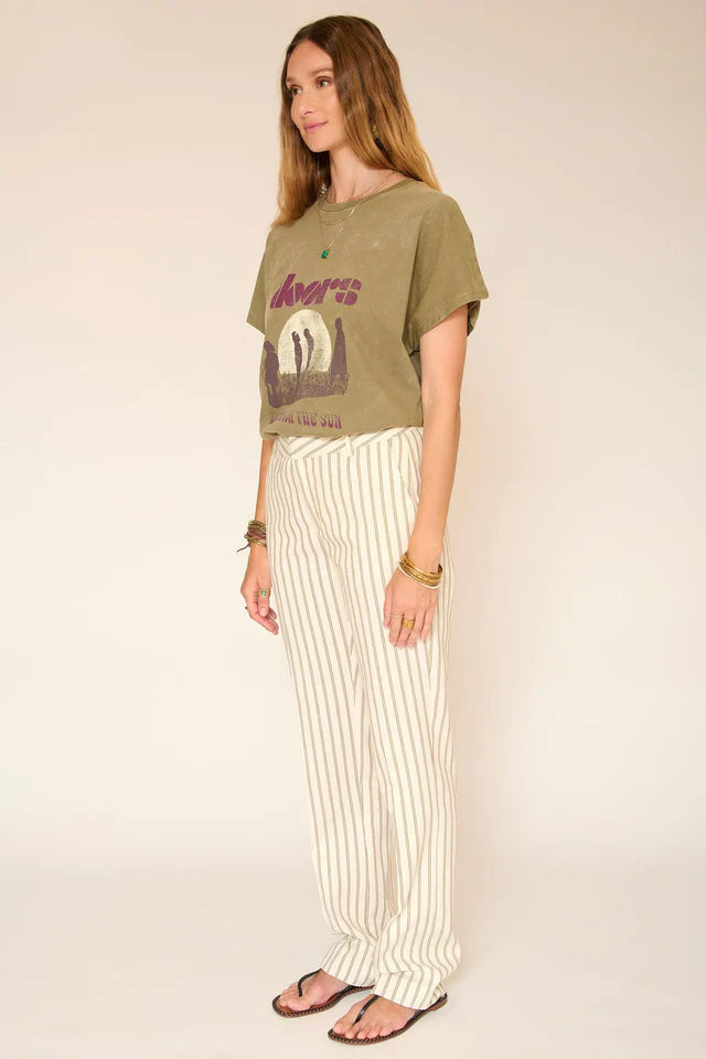 MKT Studio Piron striped trouser - natural