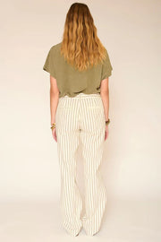 MKT Studio Piron striped trouser - natural
