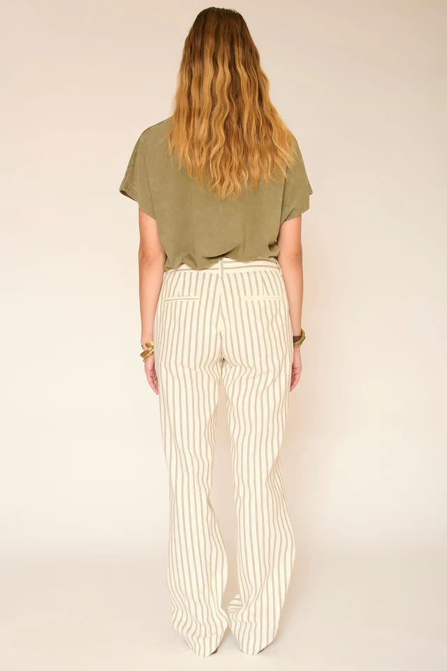 MKT Studio Piron striped trouser - natural