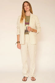 MKT Studio Piron striped trouser - natural