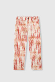 Beatriz Furest Persia printed trouser - ecru / red