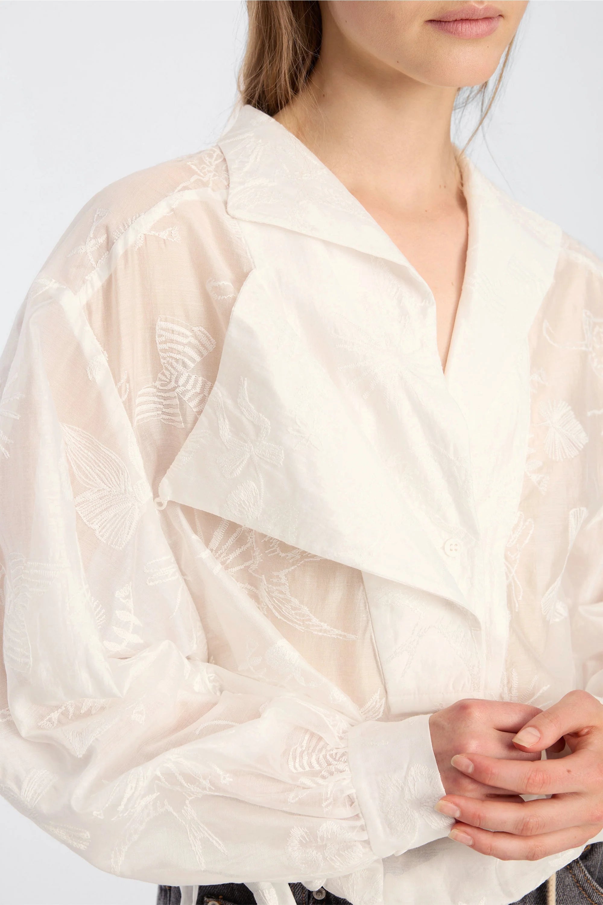 Munthe Belicia top - white