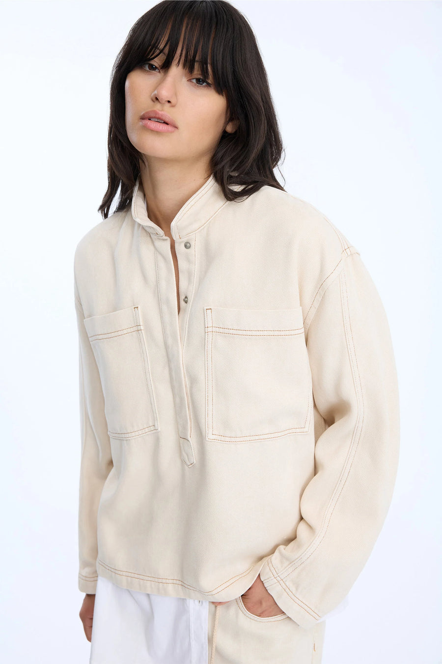Munthe Tuxa oversized top - ecru