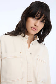Munthe Tuxa oversized top - ecru