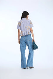 Munthe Nuriana striped embellished shirt