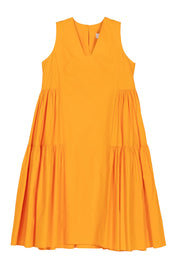 Emin + Paul tiered dress - orange