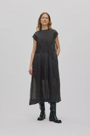 Rabens Saloner Taya multi layer dress - liquorice