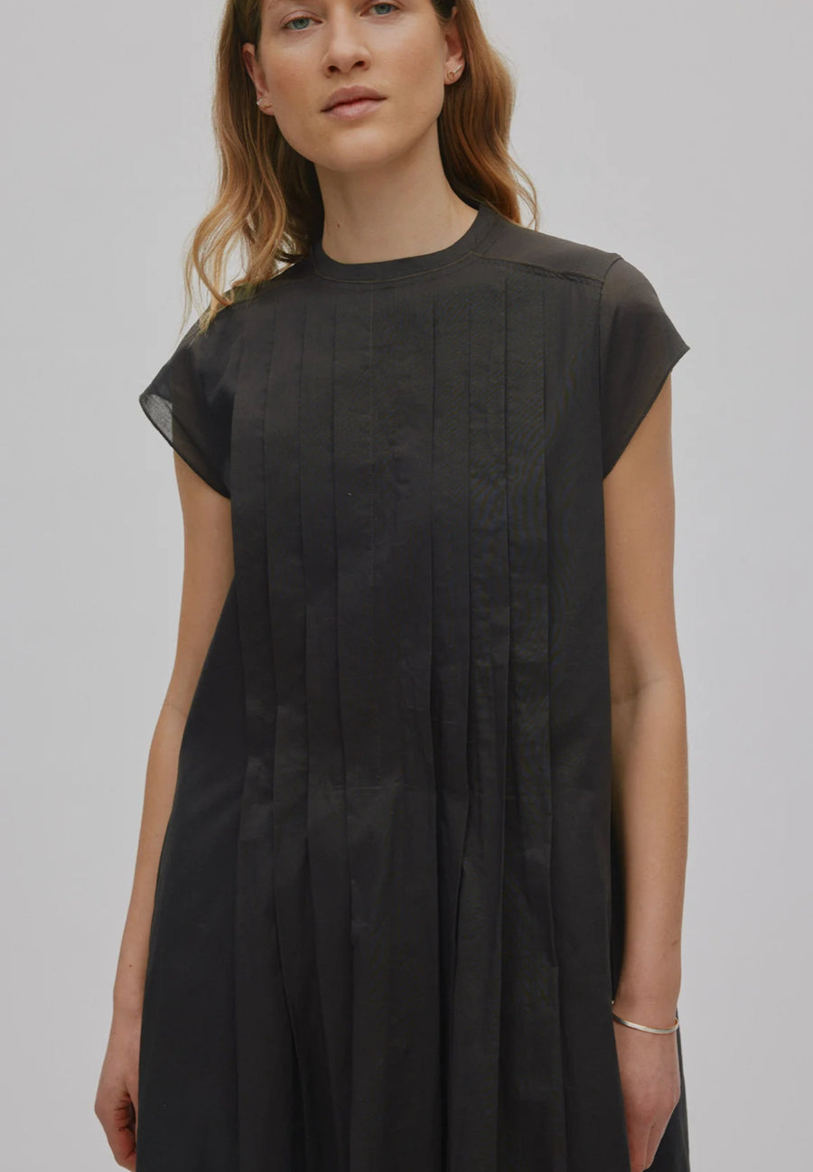 Rabens Saloner Taya multi layer dress - liquorice