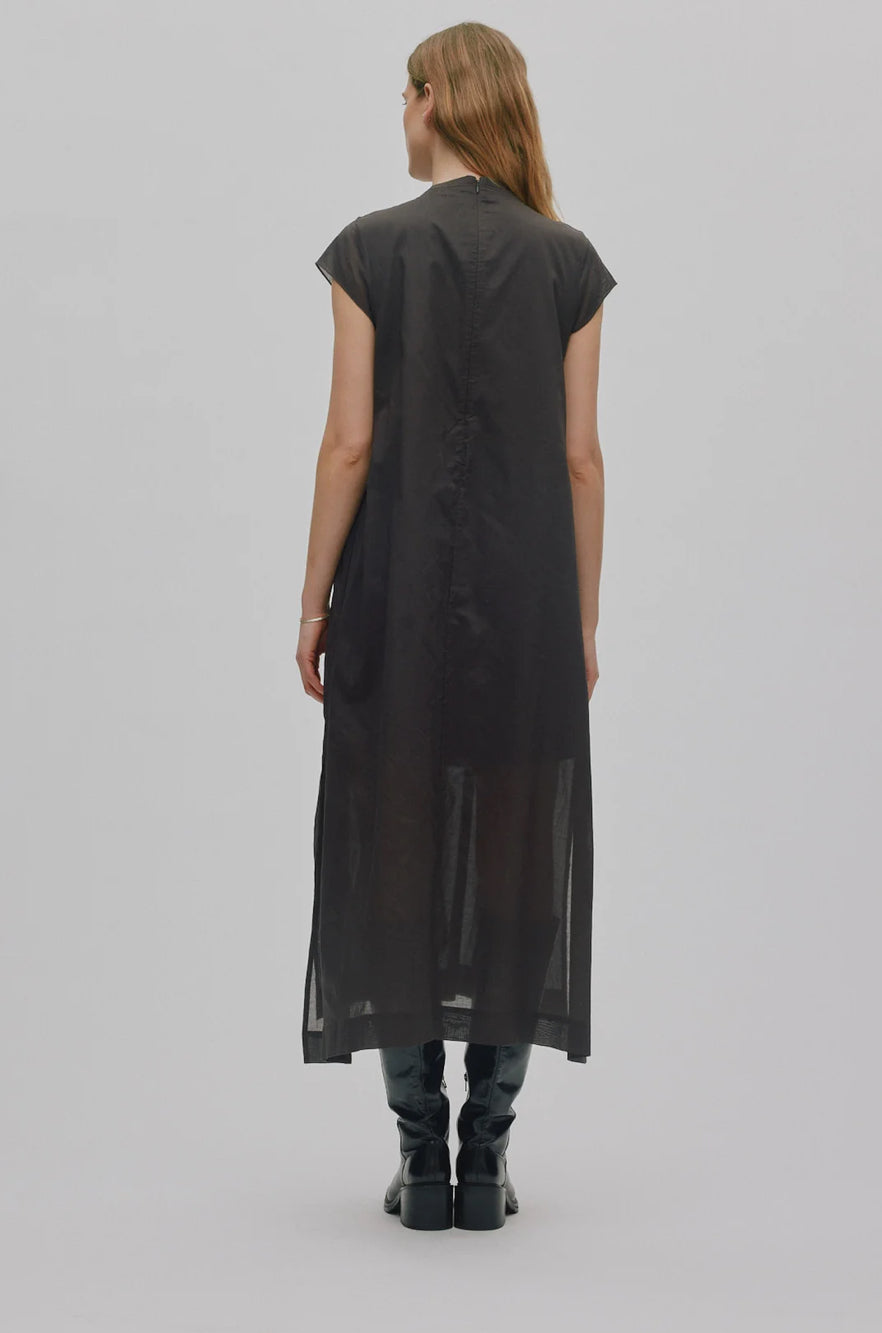 Rabens Saloner Taya multi layer dress - liquorice