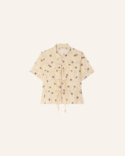 Sessun Chivari front pocket shirt - plain sel seti (blue)