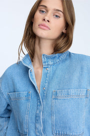 Munthe Tuxe shirt - light wash denim