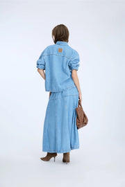 Munthe Tuxe shirt - light wash denim