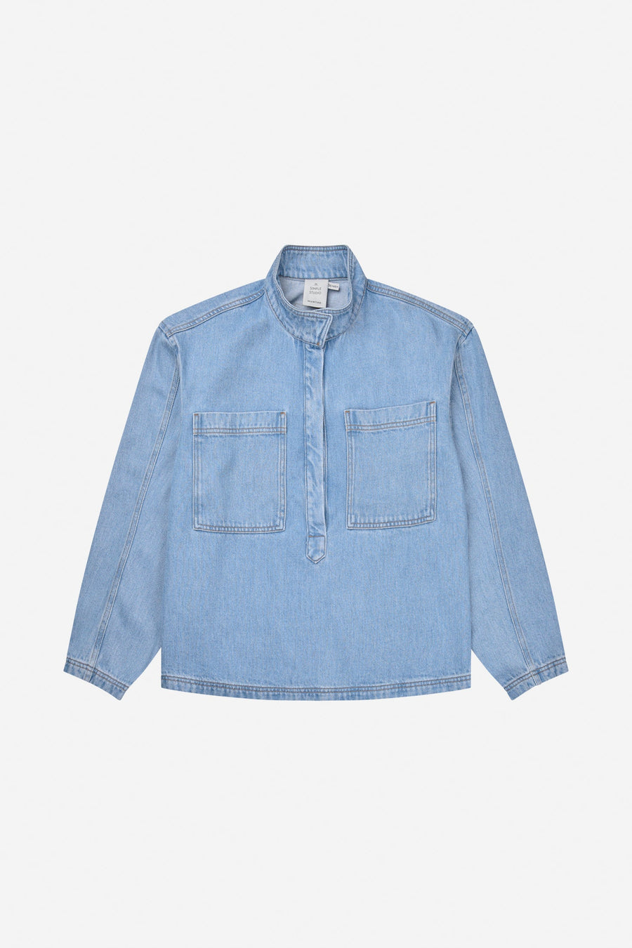 Munthe Tuxe shirt - light wash denim