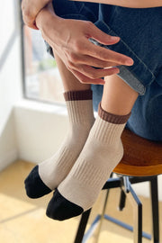 Le Bon Shoppe colour block girlfriend sock