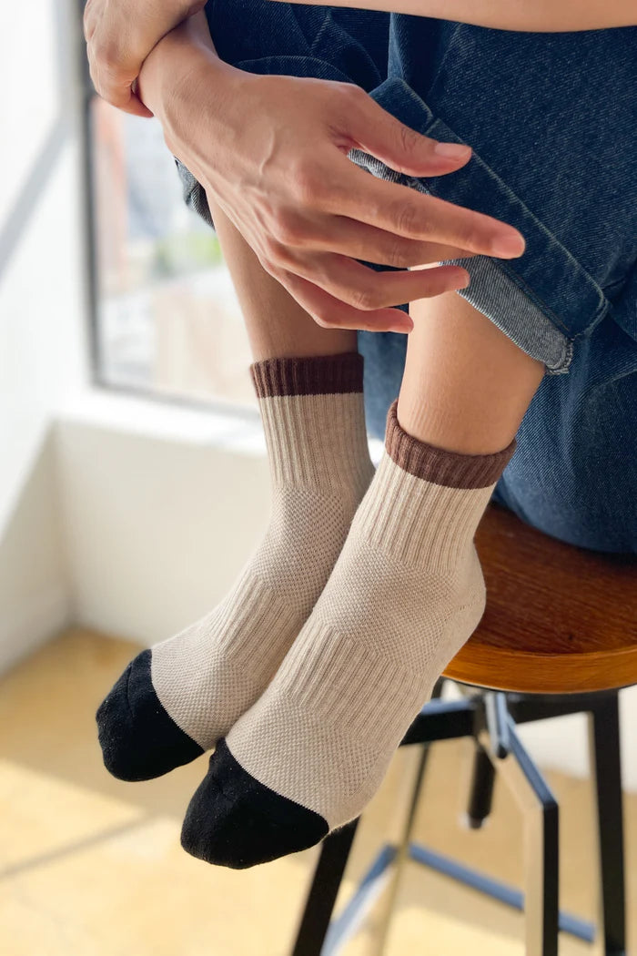 Le Bon Shoppe colour block girlfriend sock