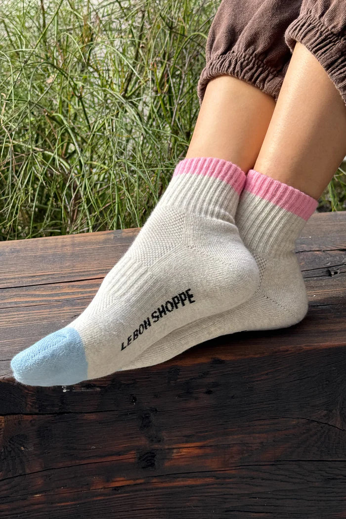 Le Bon Shoppe colour block girlfriend sock