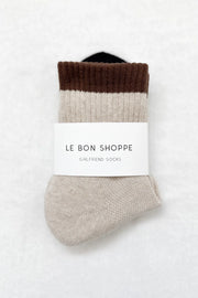 Le Bon Shoppe colour block girlfriend sock