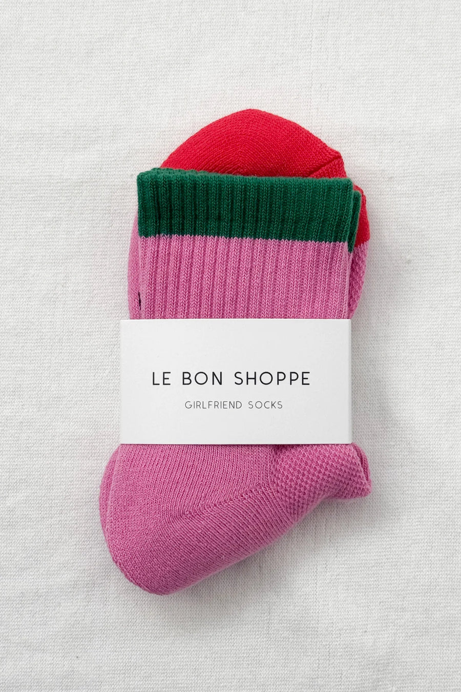 Le Bon Shoppe colour block girlfriend sock