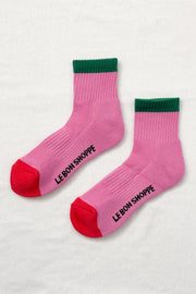 Le Bon Shoppe colour block girlfriend sock