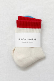 Le Bon Shoppe colour block girlfriend sock